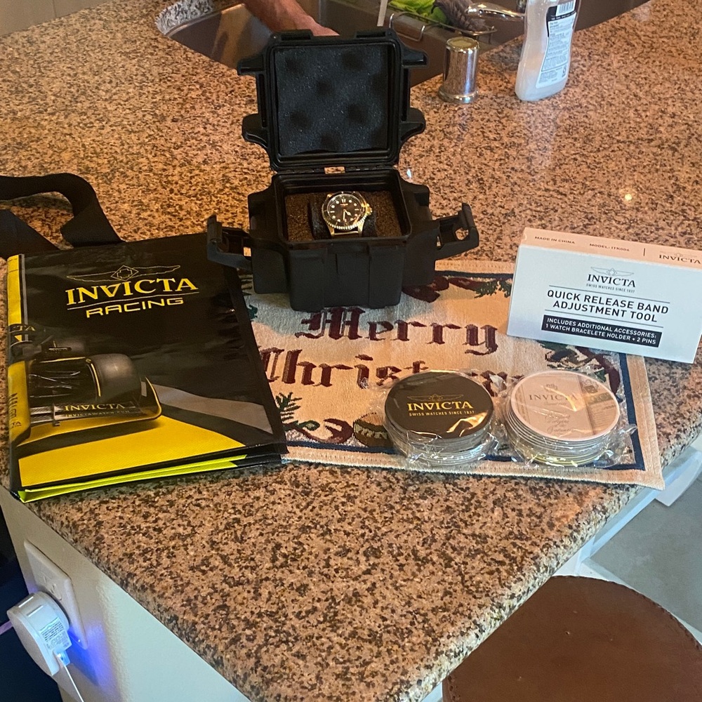 Invicta Silver and Black Men's Watch